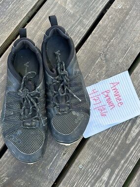 Black Vivobarefoot Primus Trail shoes